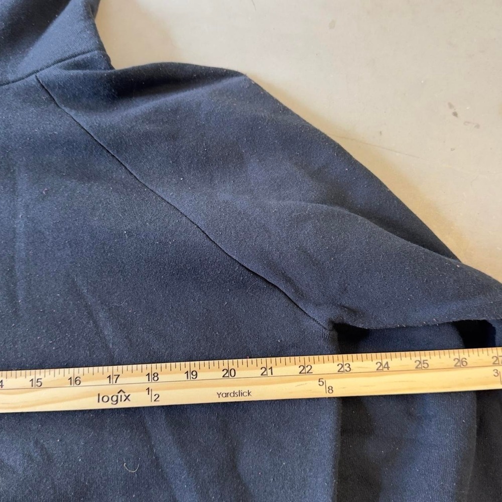 Vintage 80s fruit of the loom blank black raglan hoodie - Picture 4 of 6